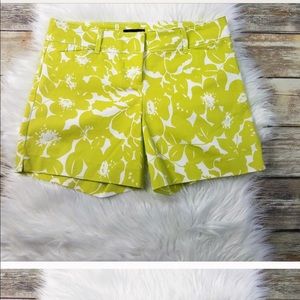 ⬇$25 THE LIMITED Lime Green Palm Floral Shorts